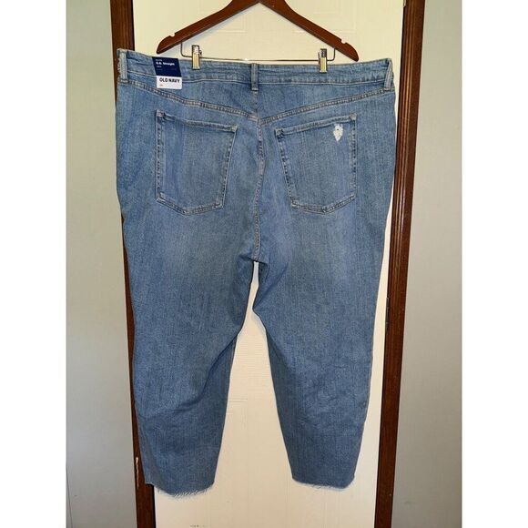 Old Navy High-Waisted Secret-Smooth Pockets O.G. Straight Ankle Jeans Size 26 - Picture 2 of 12